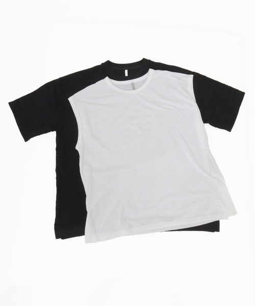 CAMBIO(カンビオ)の「mt10316- Shadow Lace Knit Tee ニットTシャツ(AI-261-013)(Tシャツ/カットソー・メンズ・ホワイト/ブラック・L/M)」の15枚目の写真