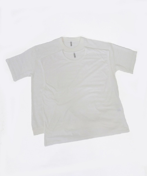 CAMBIO(カンビオ)の「mt10316- Shadow Lace Knit Tee ニットTシャツ(AI-261-013)(Tシャツ/カットソー・メンズ・ホワイト/ブラック・L/M)」の16枚目の写真