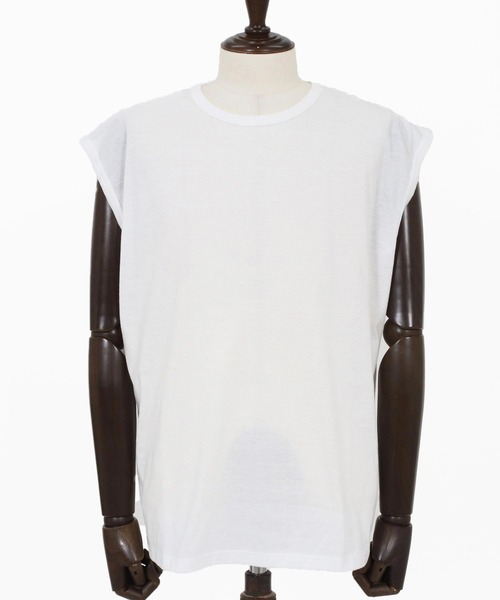 CAMBIO(カンビオ)の「mt10316- Shadow Lace Knit Tee ニットTシャツ(AI-261-013)(Tシャツ/カットソー・メンズ・ホワイト/ブラック・L/M)」の21枚目の写真
