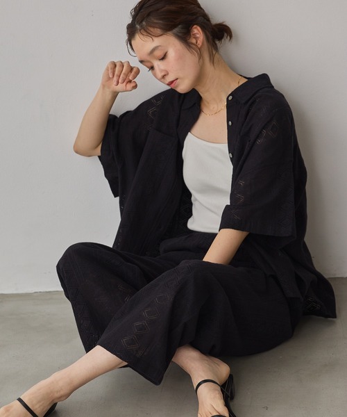 Noia（ノイア）の「レース パンツ（その他パンツ・レディース・オフホワイト/ブラック・FREE）」の22枚目の写真