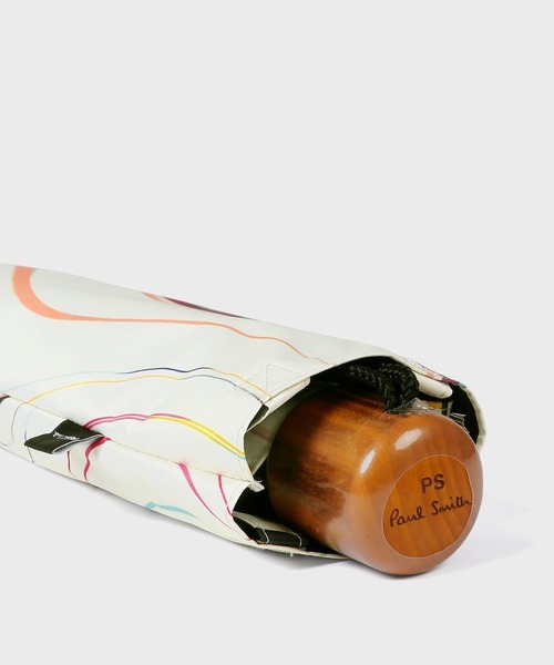 Paul Smith(ポールスミス)の「ウィメンズ プリント 折りたたみ傘 / 165655 FUB(折りたたみ傘・レディース・オフホワイト/ブルー/マルチ・FREE)」の5枚目の写真