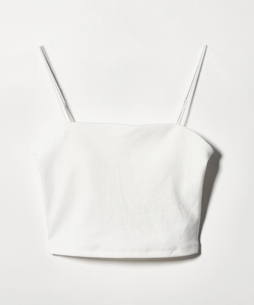 BEAUTY&YOUTH UNITED ARROWS（ビューティーアンドユースユナイテッドアローズ）の「コットン ベア天竺 バンドゥ（キャミソール・レディース・ホワイト/ブラック・FREE）」の2枚目の写真