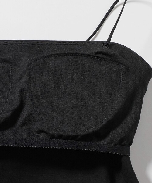 BEAUTY&YOUTH UNITED ARROWS（ビューティーアンドユースユナイテッドアローズ）の「コットン ベア天竺 バンドゥ（キャミソール・レディース・ホワイト/ブラック・FREE）」の6枚目の写真