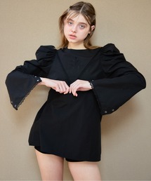 etre loin | Tulip embroidered volume sleeve blouse(シャツ/ブラウス)