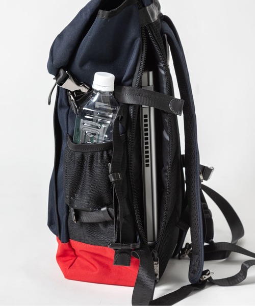 MAKAVELIC(マキャベリック)の「【MAKAVELIC】CHASE DOUBLE LINE BACKPACK(バックパック/リュック・メンズ・ブラック/ネイビー系・FREE)」の4枚目の写真