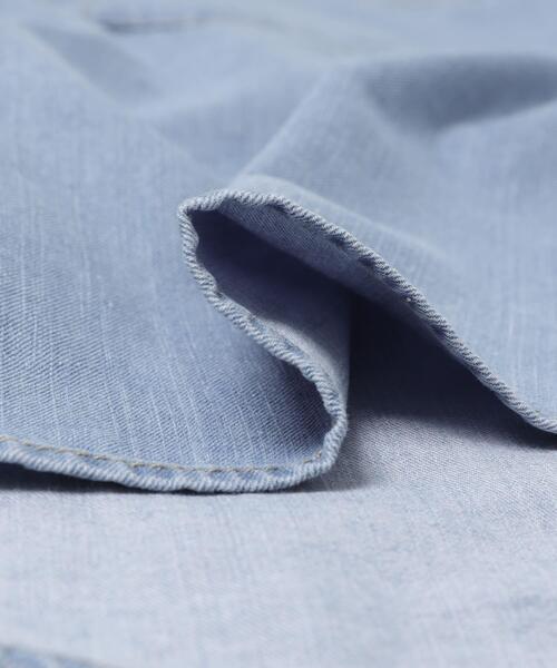 URBAN RESEARCH DOORS(アーバンリサーチドアーズ)の「デニムバンドカラーシャツ | デニムシャツ/春服/オーバーサイズ/大人カジュアル(シャツ/ブラウス・レディース・インディゴブルー/ワンウォッシュ・FREE)」の22枚目の写真