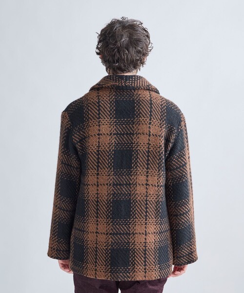 MEN'S BIGI(メンズビギ)の「《John Braniganコラボ》ショールカラーニットジャケット(ブルゾン・メンズ・ネイビー/ブラック系その他・02/03)」の5枚目の写真
