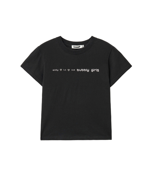 UUUUP（ユープ）の「レタリングジュエルT - ブラック（Tシャツ/カットソー・レディース・その他・MEDIUM/SMALL）」の2枚目の写真