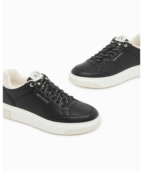 ARMANI EXCHANGE（アルマーニエクスチェンジ）の「【A|X アルマーニ エクスチェンジ】ツートーンレース スニーカー（EC限定カラー含）（スニーカー・メンズ・ホワイト/ブラック・7.5/7/8.5/8/6.5/9.5/9/6）」の12枚目の写真