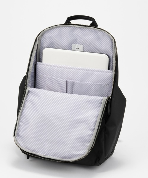 ace.(エース)の「【ace. GENE/エースジーン】 ルフィラ 超軽量 通勤リュック18L 520g(バックパック/リュック・レディース・グレイッシュベージュ/ブラック/ネイビー/ベージュ系その他・FREE)」の9枚目の写真