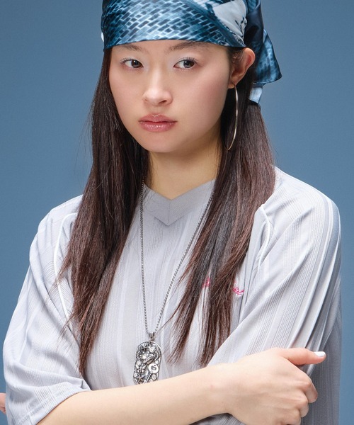 X-girl（エックスガール）の「DECORATIVE DOG TAG NECKLACE（ネックレス・レディース・シルバー・ONE SIZE）」の4枚目の写真