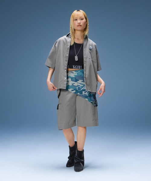X-girl（エックスガール）の「DECORATIVE DOG TAG NECKLACE（ネックレス・レディース・シルバー・ONE SIZE）」の8枚目の写真