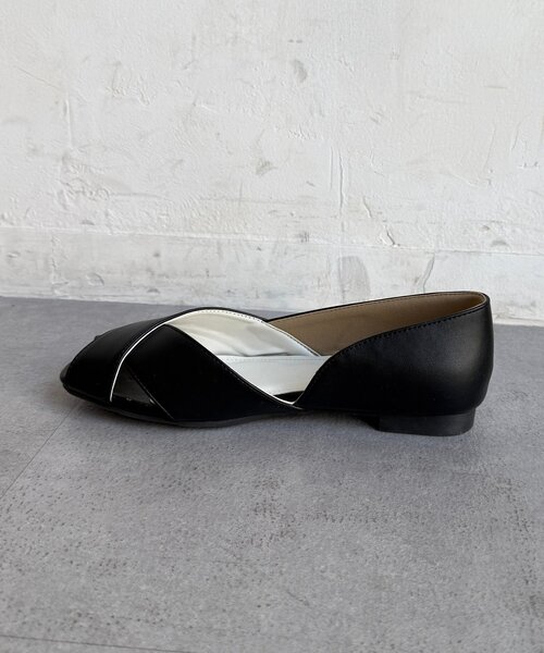 Chez toi（シェトワ）の「クロスパンプス（パンプス・レディース・シルバー/ブラック/アイボリー・MEDIUM/LARGE）」の10枚目の写真