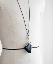 SENTI（センティ）の「SENTI センティ / SHRINK LEATHER MINI ”GAMAGUCHI'' NECK STRAP / シュリンクレザー ミニがま口ネックストラップ' / 3046（ネックレス）」