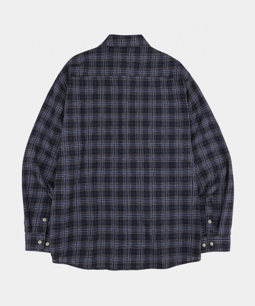 LETTERCOMO（レテルコモ）の「セイントポーター チェックシャツ ブルー（シャツ/ブラウス・レディース・その他・MEDIUM/LARGE）」の3枚目の写真