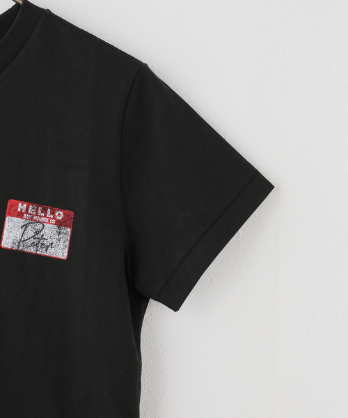 B.C STOCK（ベーセーストック）の「【WEB＋一部店舗限定】MY NAME IS PETER (W)STICKER T-SHIRTS（Tシャツ/カットソー・レディース・ブラック/ホワイト・FREE）」の4枚目の写真