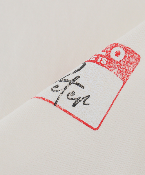 B.C STOCK（ベーセーストック）の「【WEB＋一部店舗限定】MY NAME IS PETER (W)STICKER T-SHIRTS（Tシャツ/カットソー・レディース・ブラック/ホワイト・FREE）」の8枚目の写真