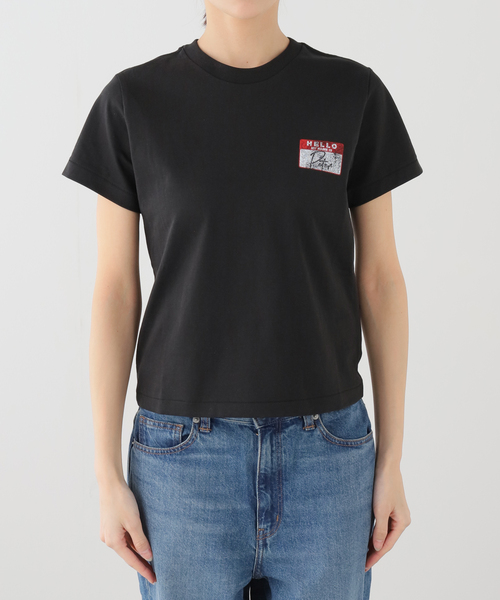 B.C STOCK（ベーセーストック）の「【WEB＋一部店舗限定】MY NAME IS PETER (W)STICKER T-SHIRTS（Tシャツ/カットソー・レディース・ブラック/ホワイト・FREE）」の9枚目の写真