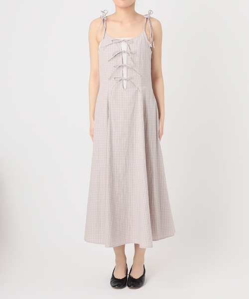 EDIT. FOR LULU（エディットフォールル）の「チェックキャミソールドレス（ワンピース・レディース・ネイビー/チャコールグレー・FREE）」の19枚目の写真