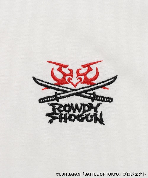 RAGEBLUE(レイジブルー)の「【BATTLE OF TOKYO】ROWDY SHOGUN / コラボプリントTシャツ(Tシャツ/カットソー・レディース・ホワイト/ブラック・MEDIUM/LARGE)」の15枚目の写真