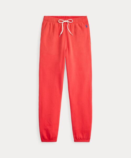 POLO RALPH LAUREN(ポロ ラルフ ローレン)の「ライトウェイト フリース ドローストリング スウェットパンツ(スウェットパンツ・レディース・レッド・XXS/XS/S)」の4枚目の写真