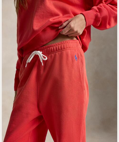POLO RALPH LAUREN(ポロ ラルフ ローレン)の「ライトウェイト フリース ドローストリング スウェットパンツ(スウェットパンツ・レディース・レッド・XXS/XS/S)」の3枚目の写真