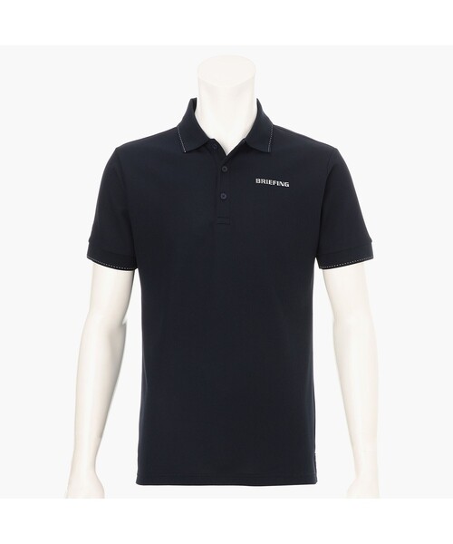 BRIEFING(ブリーフィング)の「【BRIEFING GOLF/ブリーフィングゴルフ】 MS BASIC POLO(Tシャツ/カットソー・メンズ・ネイビー/ホワイト・L/M)」の2枚目の写真
