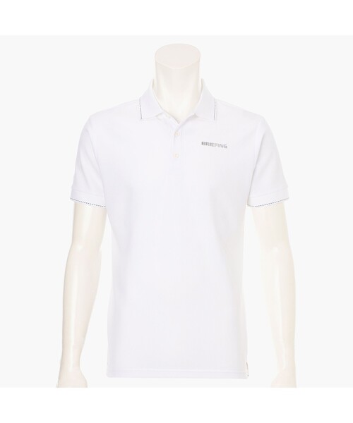 BRIEFING(ブリーフィング)の「【BRIEFING GOLF/ブリーフィングゴルフ】 MS BASIC POLO(Tシャツ/カットソー・メンズ・ネイビー/ホワイト・L/M)」の1枚目の写真