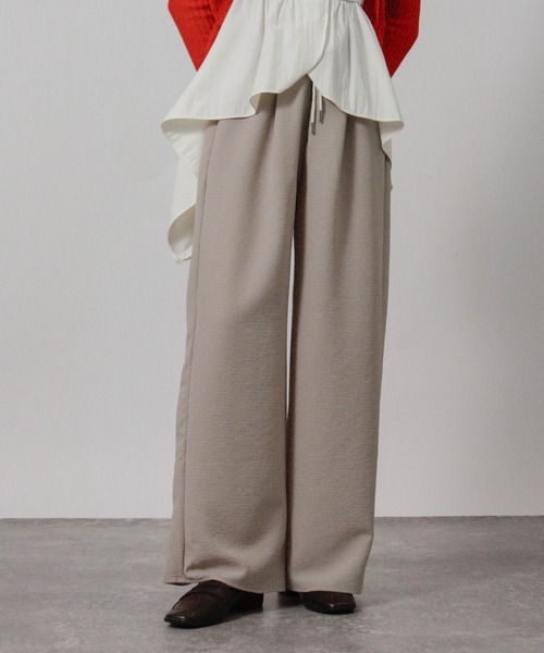 NYLAUS(ナイラス)の「【SG】ストレートリラックスイージーパンツ(その他パンツ・レディース・テラコッタ/ブラック/グレイッシュベージュ・M)」の13枚目の写真