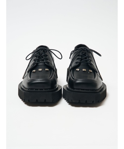 Bella lume(ベッラルーメ)の「/Bella Lume(ベッラルーメ)/スタッズレースアップローファー(ローファー・レディース・ブラック・LARGE/SMALL/MEDIUM)」の3枚目の写真