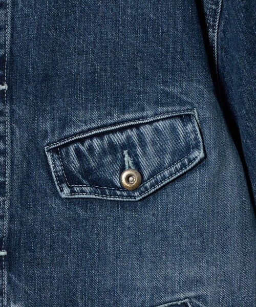 UNITED ARROWS & SONS(ユナイテッドアローズアンドサンズ)の「<UNITED ARROWS & SONS> BLEACH DENIM JACKET/デニムジャケット(デニムジャケット・メンズ・ライトブルー/ライトグレー・L/M/S/XL)」の14枚目の写真