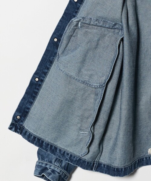 UNITED ARROWS & SONS(ユナイテッドアローズアンドサンズ)の「<UNITED ARROWS & SONS> BLEACH DENIM JACKET/デニムジャケット(デニムジャケット・メンズ・ライトブルー/ライトグレー・L/M/S/XL)」の11枚目の写真