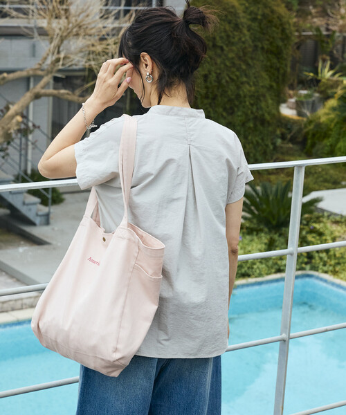 FREAK'S STORE(フリークスストア)の「NANGA × FREAK'S STORE/ナンガ 別注 ナイロンタッサー フレンチスリーブシャツ(シャツ/ブラウス・レディース・ブラック/ピンク/ベージュ・フリ-)」の22枚目の写真