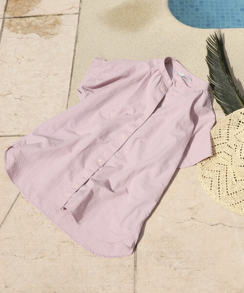 FREAK'S STORE(フリークスストア)の「NANGA × FREAK'S STORE/ナンガ 別注 ナイロンタッサー フレンチスリーブシャツ(シャツ/ブラウス・レディース・ブラック/ピンク/ベージュ・フリ-)」の15枚目の写真