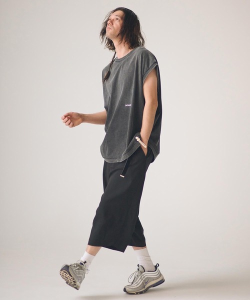 ADAM PATEK(アダムパテック)の「ADAMPATEK/gallagher sleeveless/ノースリーブカットソー(Tシャツ/カットソー・メンズ・ピンク/グリーン/ホワイト/ブラック・1/2)」の11枚目の写真