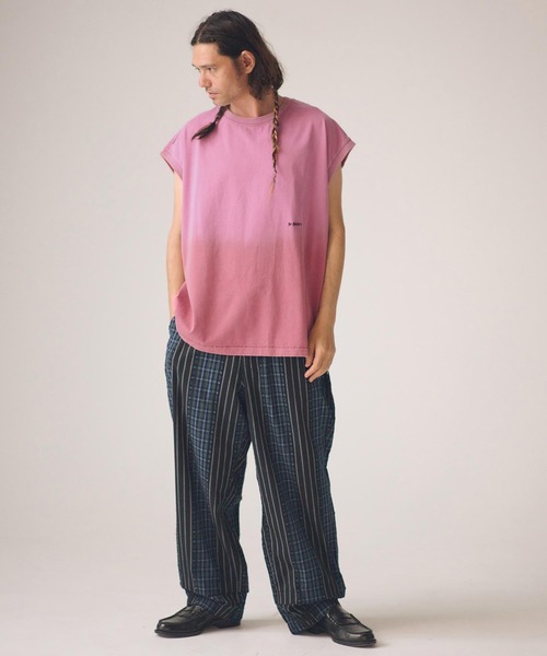 ADAM PATEK(アダムパテック)の「ADAMPATEK/gallagher sleeveless/ノースリーブカットソー(Tシャツ/カットソー・メンズ・ピンク/グリーン/ホワイト/ブラック・1/2)」の17枚目の写真