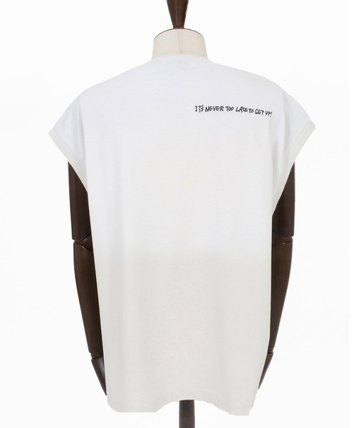 ADAM PATEK(アダムパテック)の「ADAMPATEK/gallagher sleeveless/ノースリーブカットソー(Tシャツ/カットソー・メンズ・ピンク/グリーン/ホワイト/ブラック・1/2)」の19枚目の写真