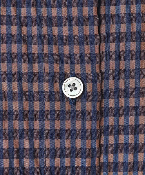BEAUTY&YOUTH UNITED ARROWS（ビューティーアンドユースユナイテッドアローズ）の「チェック ドローストリング シャツ ウォッシャブル（シャツ/ブラウス・レディース・ライトグレー/ネイビー/モカ・FREE）」の13枚目の写真