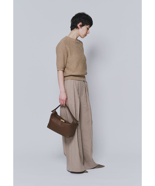 1er Arrondissement(プルミエアロンディスモン)の「ラメノットコットンハーフスリーブニット(ニット/セーター・レディース・ベージュ系その他/イエロー系その他5・FREE)」の22枚目の写真
