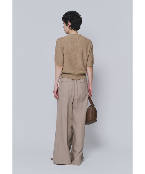 1er Arrondissement(プルミエアロンディスモン)の「ラメノットコットンハーフスリーブニット(ニット/セーター・レディース・ベージュ系その他/イエロー系その他5・FREE)」の21枚目の写真