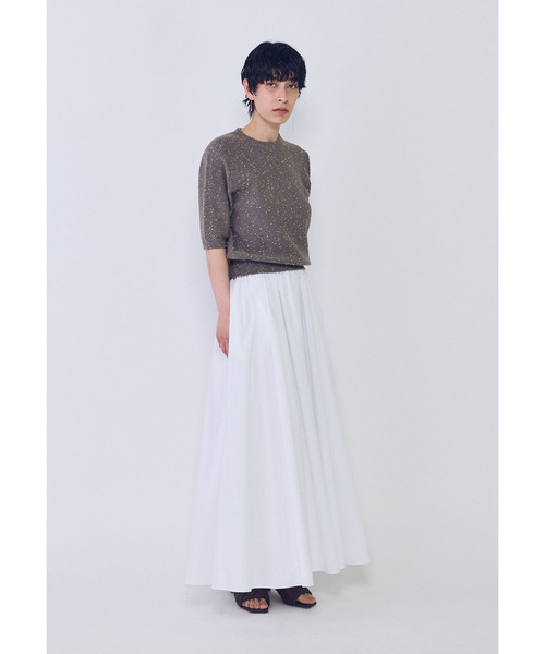1er Arrondissement(プルミエアロンディスモン)の「ラメノットコットンハーフスリーブニット(ニット/セーター・レディース・ベージュ系その他/イエロー系その他5・FREE)」の5枚目の写真