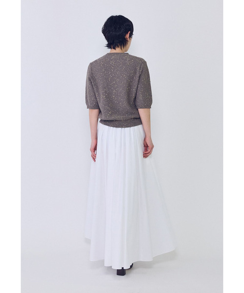 1er Arrondissement(プルミエアロンディスモン)の「ラメノットコットンハーフスリーブニット(ニット/セーター・レディース・ベージュ系その他/イエロー系その他5・FREE)」の6枚目の写真