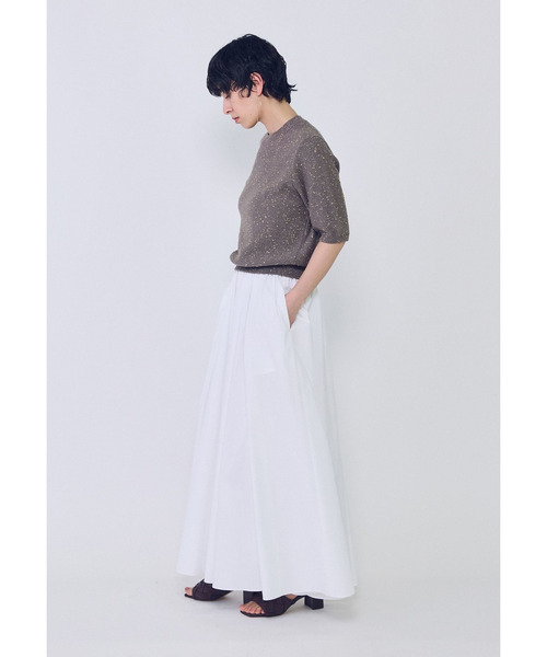 1er Arrondissement(プルミエアロンディスモン)の「ラメノットコットンハーフスリーブニット(ニット/セーター・レディース・ベージュ系その他/イエロー系その他5・FREE)」の7枚目の写真
