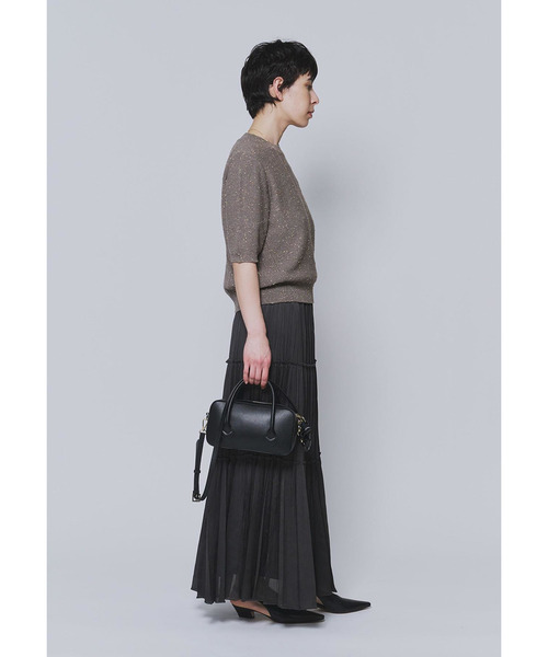 1er Arrondissement(プルミエアロンディスモン)の「ラメノットコットンハーフスリーブニット(ニット/セーター・レディース・ベージュ系その他/イエロー系その他5・FREE)」の10枚目の写真
