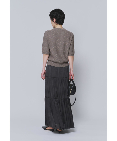 1er Arrondissement(プルミエアロンディスモン)の「ラメノットコットンハーフスリーブニット(ニット/セーター・レディース・ベージュ系その他/イエロー系その他5・FREE)」の11枚目の写真