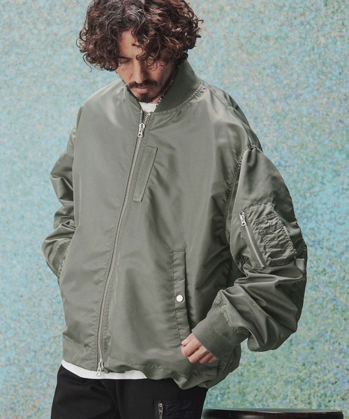 mj11516- Mordern MA-1 Flight Jacket ボンバージャケット(TRM26-T049S