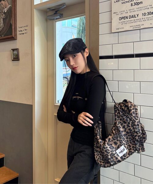 MACNI（マクニ）の「RIBBON CRESCENT CROSS BAG LEOPARD（ショルダーバッグ・レディース・レオパード・FREE）」の10枚目の写真