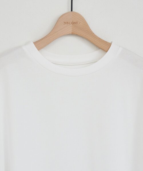 DISCOAT(ディスコート)の「【WEB限定】ドルマンビッグ半袖Tシャツ(Tシャツ/カットソー・レディース・イエロー/ブラック/ホワイト・MEDIUM)」の8枚目の写真