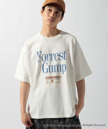 L 白 ボーイフレンド ニコアンド コラボ Tシャツ ボーイフレンド シーズン2】コラボ アソートフラワーTシャツ（Tシャツ