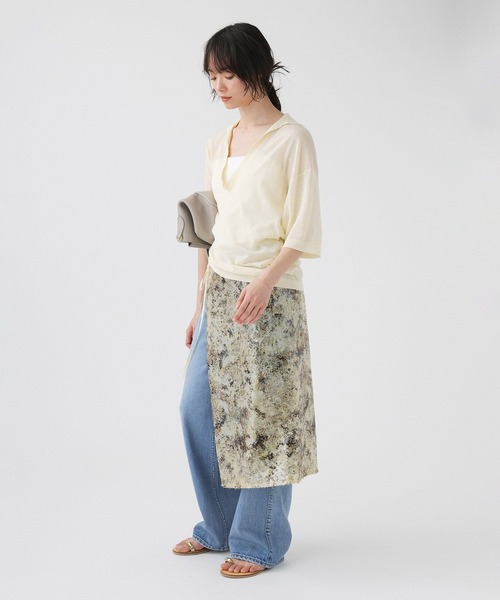 BABYLONE(バビロン)の「スキッパーポロニット(ニット/セーター・レディース・イエロー/ブラック/グレー・フリー)」の20枚目の写真